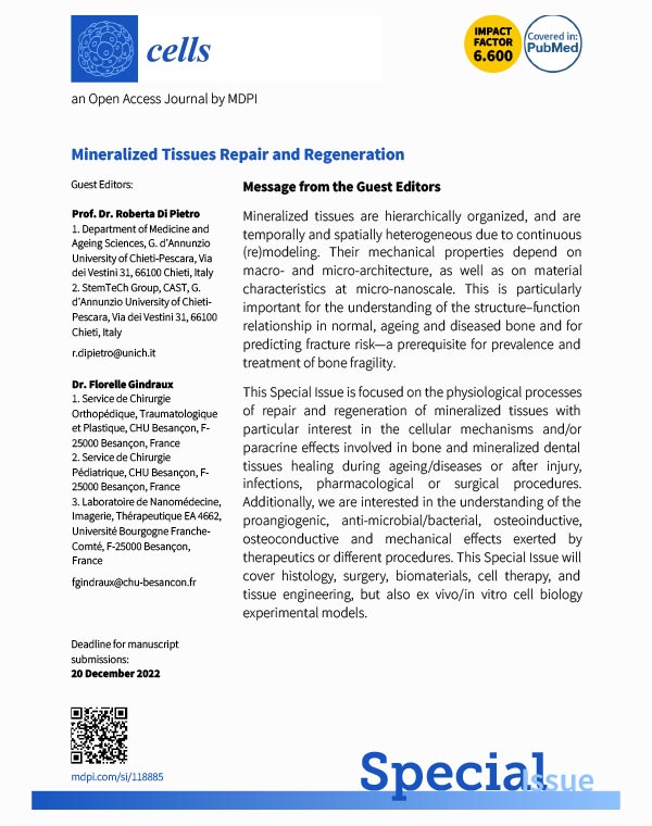Mineralized Tissues Repair and Regeneration